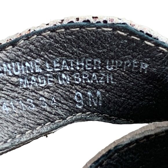 Walking Cradles Elites Cork Wedge Comfort Sandals Heels Metallic Women’s size 9 - Picture 12 of 15